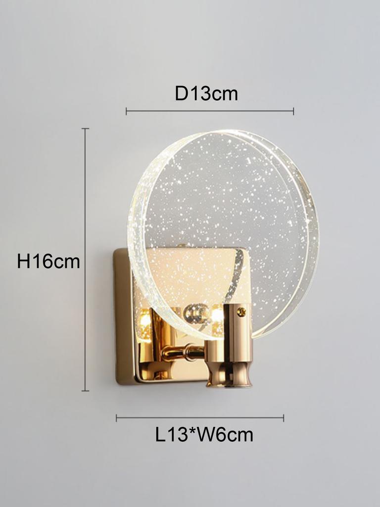 Gold/silver Modern LED Luxury Wall Light Sconces Fixtures,Bedroom Lamp,Hallway,Background Wall Nordic Indoor Room Decoration