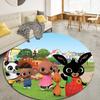 Bing Bunny Round Area Rug,Carpet Rug for Living Room Bedroom Sofa Playroom Decor,Non-slip Floor Mat37