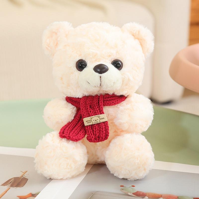 Teddy Bear Doll Couple Scarf Bear Plush Toy Love Bear Doll Christmas Elk Penguin Old Man Series