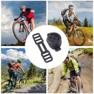 Bicycle Computer Mounting Bracket Made of High-strength Resin and Non-slip Rubber Anti-slip and Shock Absorption Front Bracket