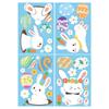Colorful Easter Bunny & Egg Window Cling Stickers - Spring Glass Electrostatic Decor