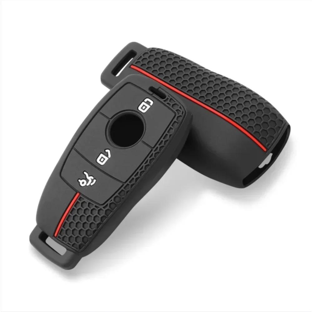 Silicone Car Remote Key Case Cover for Mercedes Benz A C E S G Class GLC CLE CLA GLB GLS W177 W205 W213 W222 X167 AMG