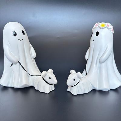 New Men's and Women's Ghost Walking Dog Decorations, Ornaments, Home Garden Decoration, Ghost Horror Art