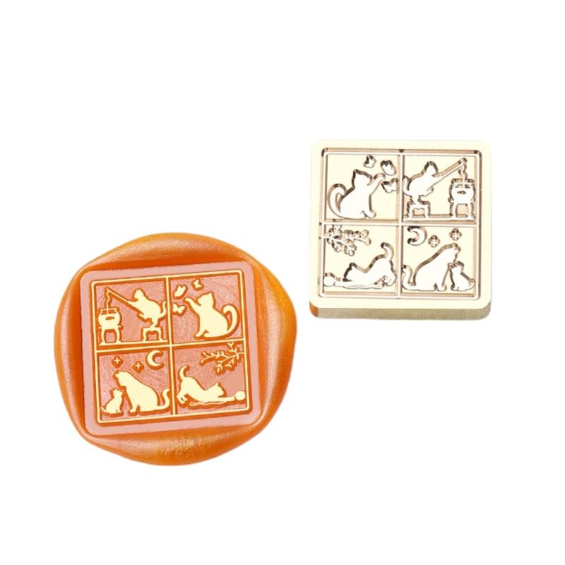 Butterfly Wax Seal Stamp Brass Head Winter Themed Sealing Waxed Stamp for Invitation Card Scrapbooking Decorations
