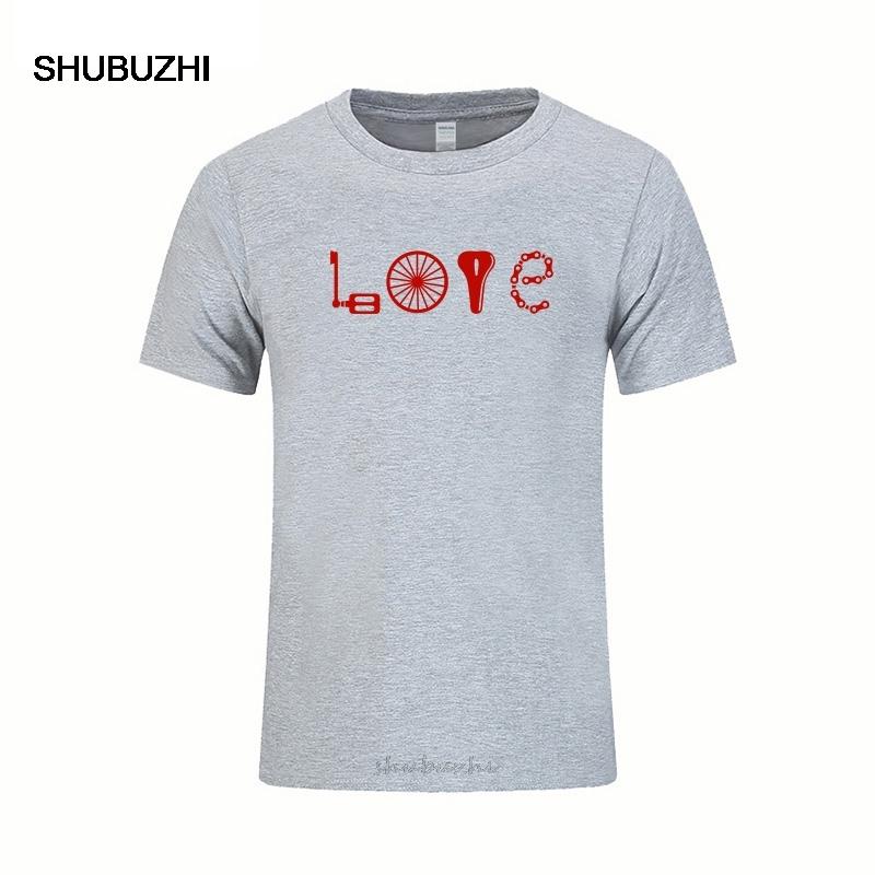 

Love Bikes TShirts Men Summer New Causal Mens T Shirts Funny Bicycle Lover Gift Tops Cool Streetwear Camisetas Masculina S