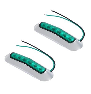 Green LED Marker Lamp -24V Truck Side Light Shoulder Light 6 Rows Luminous with