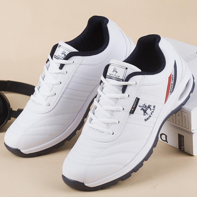 Men Winter Sneakers Sports Shoes Leather Air Cushion Casual Boots Shoes Plus Size 38 48