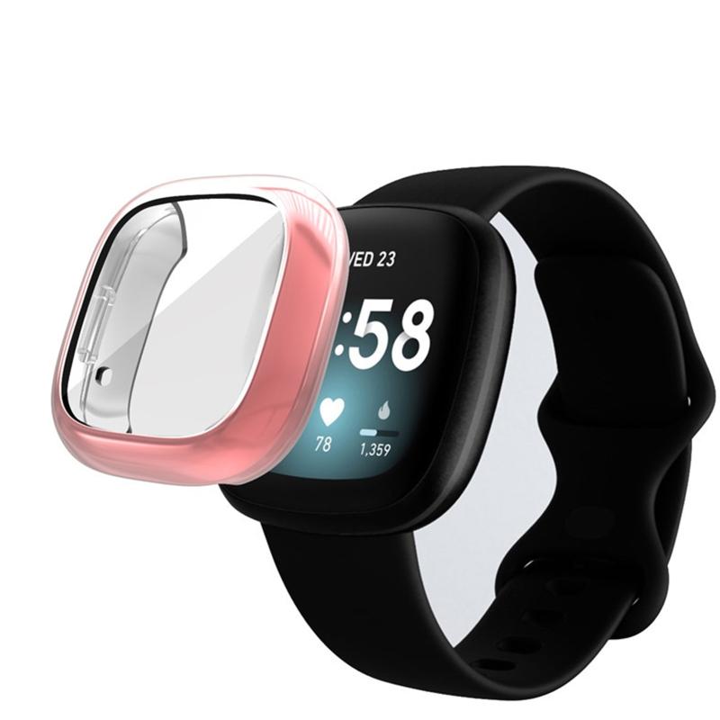 Full Cover for Protection Sleeve TPU Plating for Case Shockproof for Versa3/Sense for Smart Watch