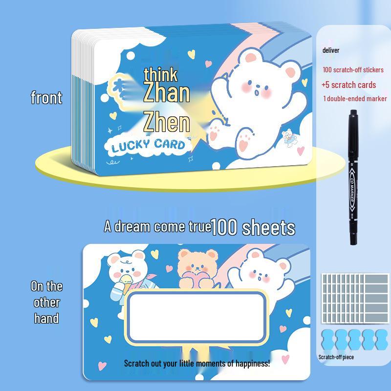 Interactive Lucky Scratch-off Cards for Elementary and Kindergarten Students