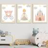 Mädchen Prinzessin Schwan Einhorn Schloss Regenbogen Kindergarten Wand Kunst Leinwand Malerei Poster Und Drucke Bild Für Baby Kinder Zimmer Dekor