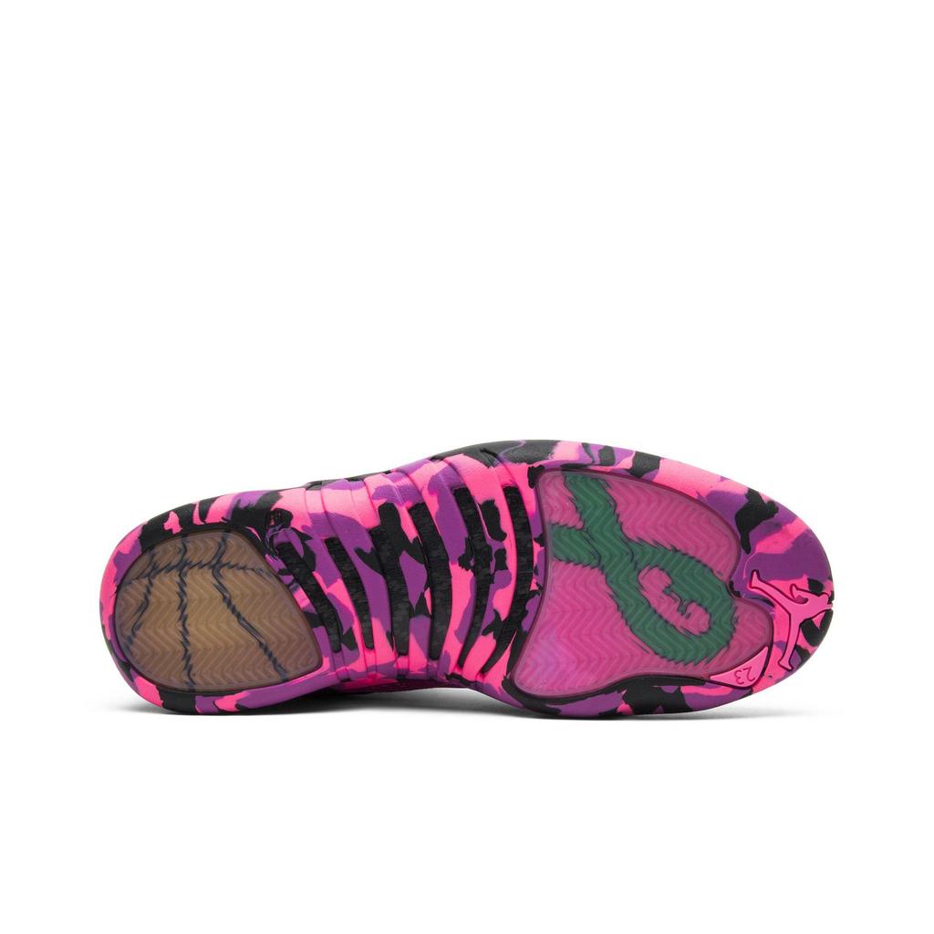 Air Jordan 12 Retro 'Doernbecher' (Unisex) Black / Hyper Violet-Pink Blast Vintage Basketball Shoes AH6987 023