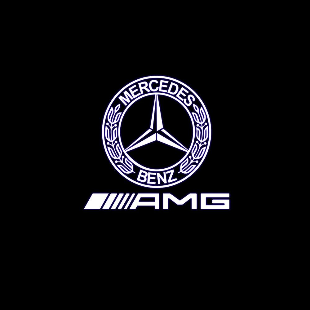 

2025 Hot For Benz 4Pcs HD Car Door Courtesy Lights Laser Welcome Lamps For Mercedes Benz M E B A C GL Class W166 E200l E300L E45 4pcs