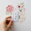 Decorative Flower Light Switches Sticker Enhances Room Decoration Easy Installation On Various Surfaces Decal