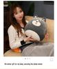 Soft Cute Cartoon Animal Hand Warmer 3-in-1 Pillow Blanket for Office Naps