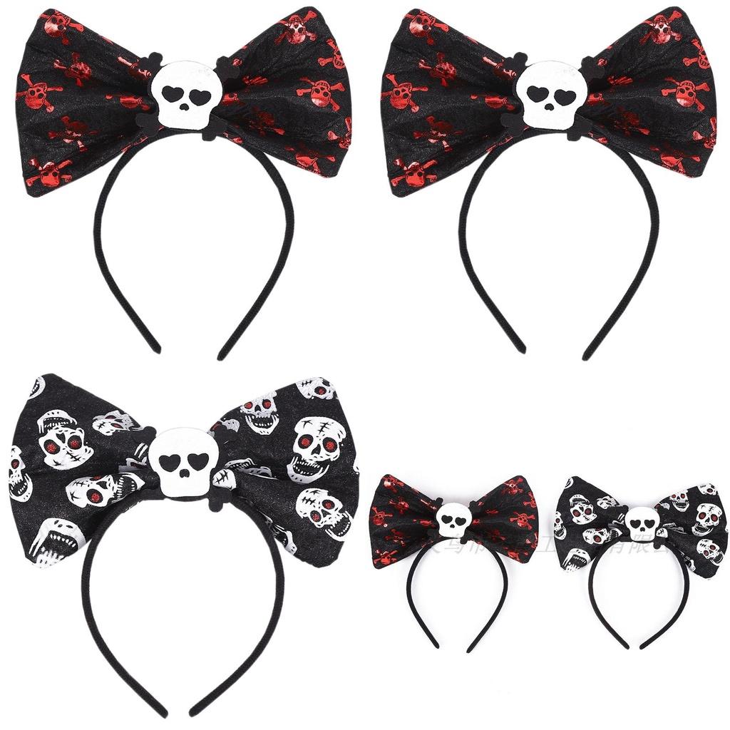 High-quality Red Eye Skull Bow Headband Ideal For Halloween Decorations