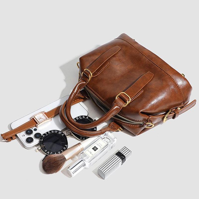 New retro trend bowling bag versatile portable messenger shoulder bag fashionable pillow bag