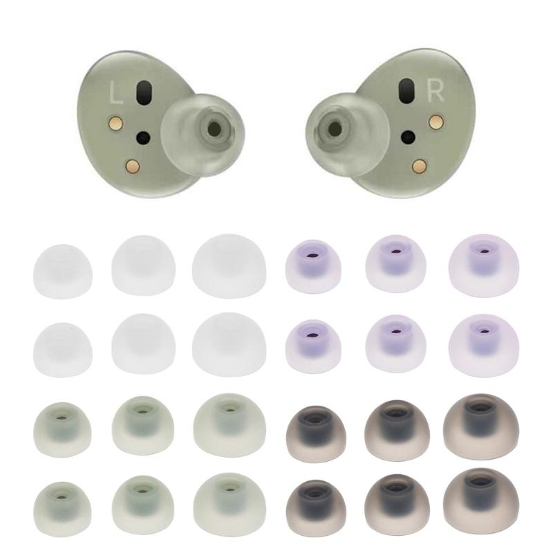 3Pairs Earbuds Cover In-Ear Tips Soft Silicone Ear Buds Accessories for SM-R177 Galaxy Buds2 Sports Earphone Eartips