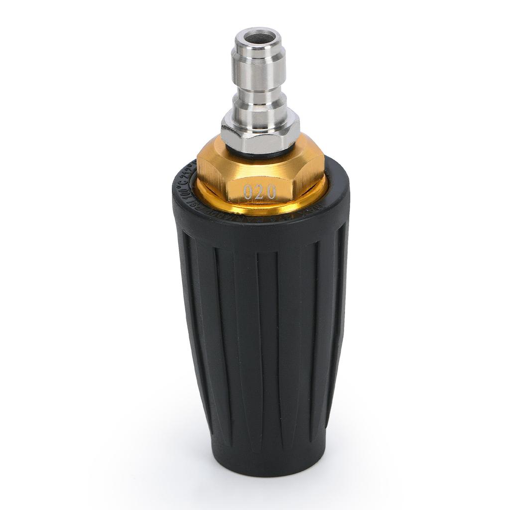 360 Rotating Turbo Nozzle Sprayer With 1/4" Quick Connect 4000 PSI High Pressure Washer Cleaner Accessories Brass