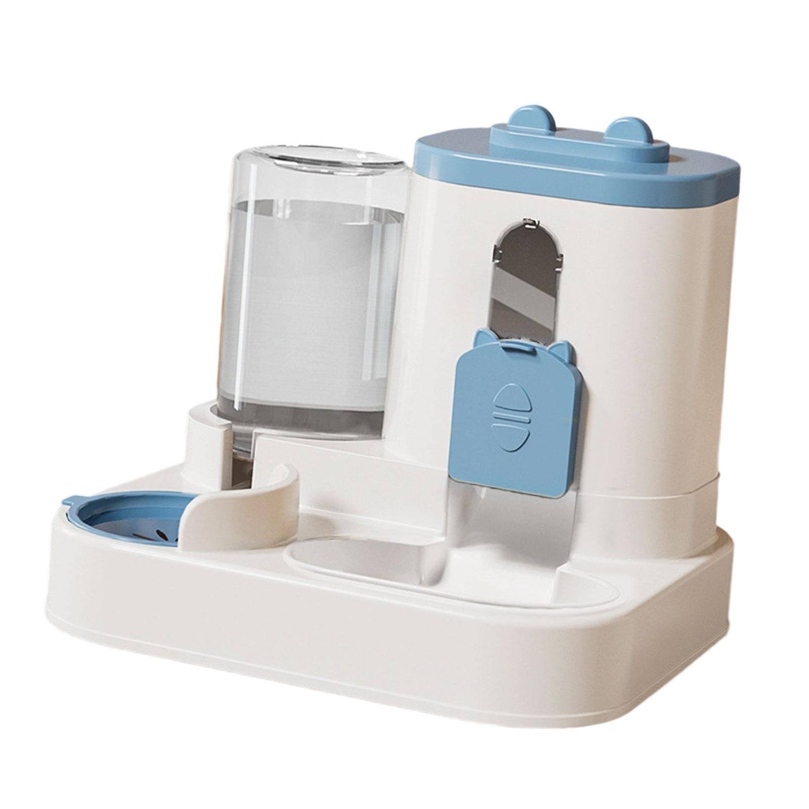 Large Capacity Pet Feeder, Food Dispenser with Wet/Dry Separation Design,