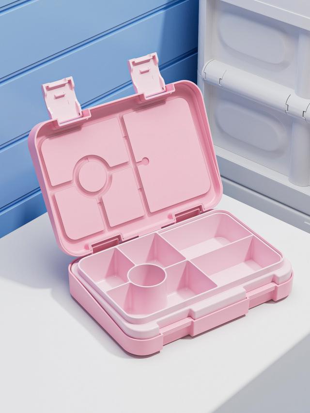 810ml Large-Capacity Children s Bento Box with Double Buckle and Microwave-Safe Compartments