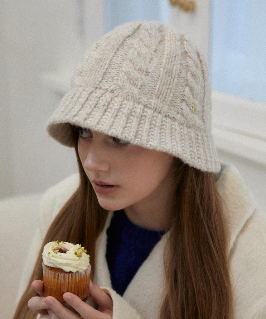Tatiana Classic Cable Knit Bucket Hat Ht8165 2 Colors