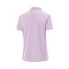 Li-Ning Fitness Series Simple Solid Color Loose Fit Short Sleeve Polo Shirt Women Tops Twilight-Purple APLV016-3