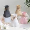 3pcs Water Ripple Plastic Vase Home Living Room Office Flower Arrangement Decoration Crafts Wedding Table Center Vase Ornament