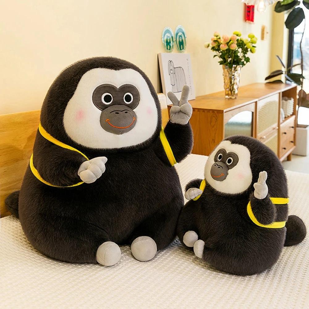 22CM Cute Ugly White Faced Monkey Plush Toy Scissors Hands Zoo Monk Face Biye Orangutan Figure Fun Birthday Gift Boy Girl Soft