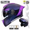 Full-Face Motorcycle Helmet With Flip-Up Visor DOT ECE Certified All-Season Thermal Liner Men Women