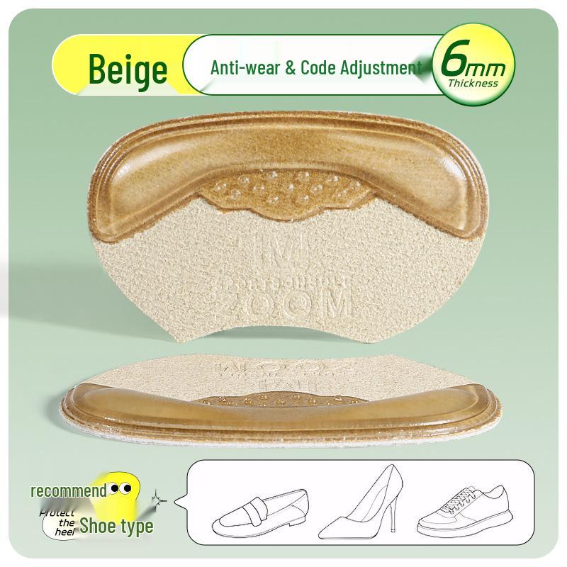 

Anti-Friction Heel Stickers for Loafers & Leather Shoes - Half Size Pads to Prevent Slipping бежевый