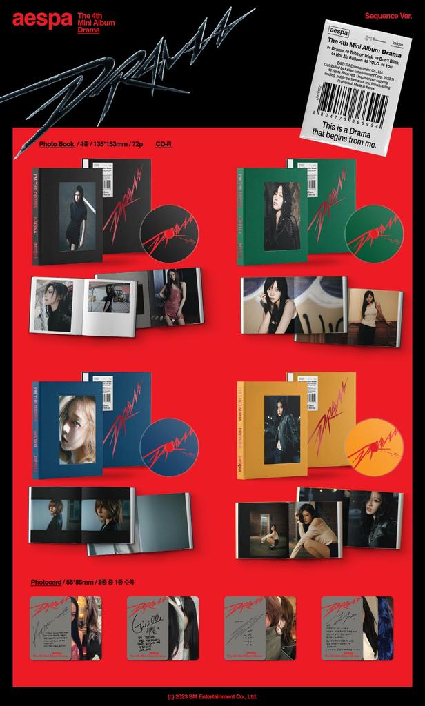 aespa Drama Album - [Sequence Ver.] [Korean Edition] (GISELLE ver.)