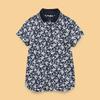 Short Sleeve Polo Shirt Quick Flower Golf C25134207 M [Callaway] Women's (Sweat Wicking, Drying, Pattern) / / 1120_Navy