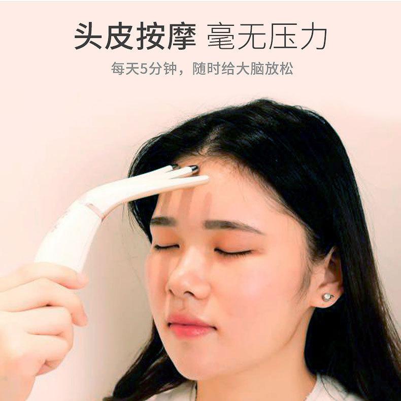 Rechargeable Mini Massager Multifunction Heating Massage Electric Portable Massage Comb Head Massage New Style