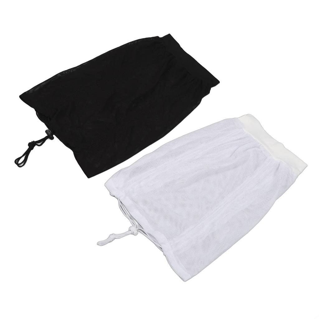 2PCS Net Plopping Cap Adjustable Multifunctional Reusable Net Plopping Bonnet with Drawstring for Dry Curly Hair