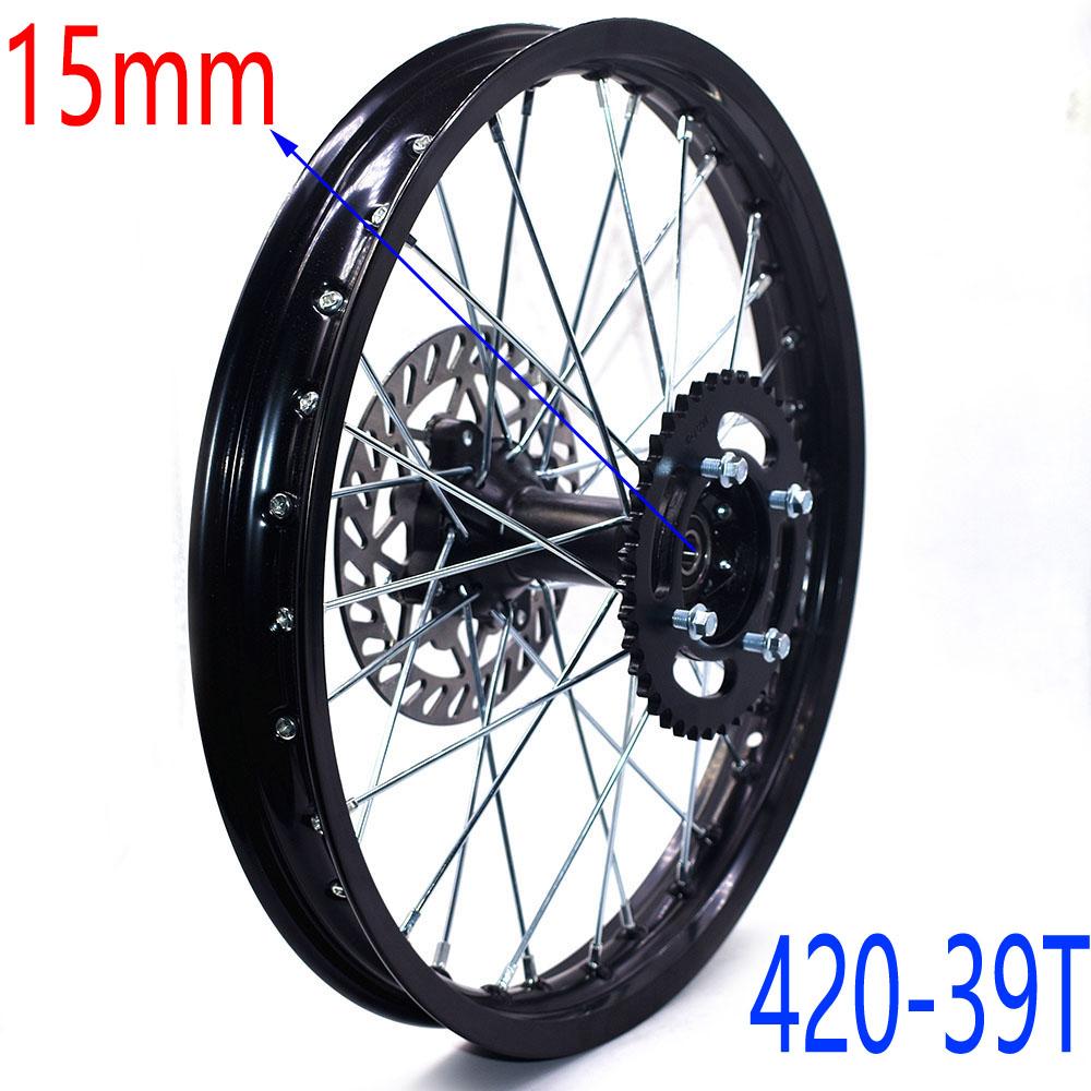 Rear Rims Aluminum Alloy Circle Of 17" Wheel 1.60 X 17" Inch with Disc Brake Sprocket for KLX CRF Kayo Apollo BSE Dirt Pit Bike