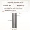 KAMJOVE Pure Titanium Insulated Water Bottle