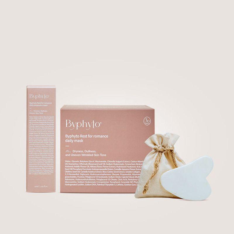 All-in-one home care 3-piece set (mask pack + ampoule cream + gua sha)