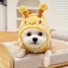 Velvet Flannel Four-Legged Clothing Pet Dog Cat Autumn Winter Warm Clothing Supplies Cartoon Bee Teddy Bear