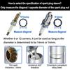 Universal Spark Plug Socket Wrench Adapter Magnetic 3/8" Drive 12 Angle Spark Plug Removal 14mm 16mm Car Repair Removal Tool