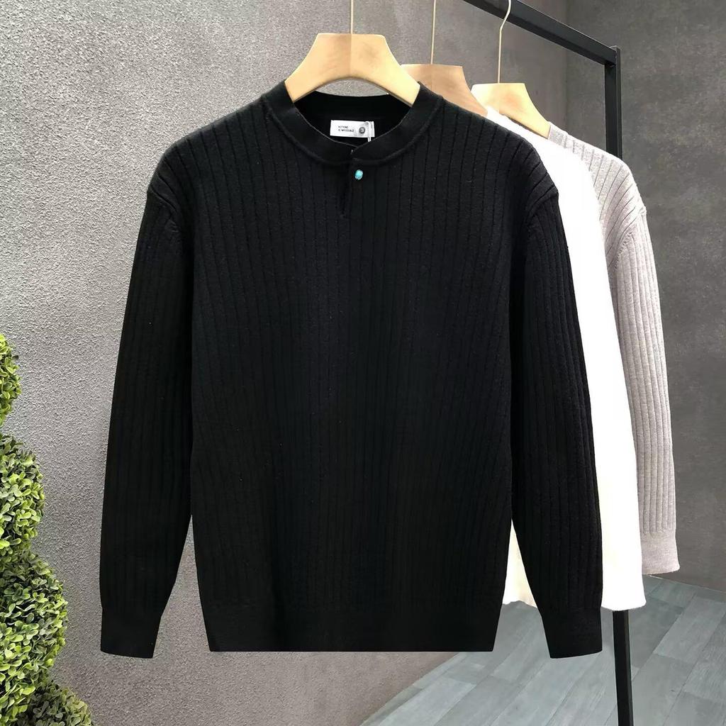 2025 Trendy Autumn/Winter Knitwear: Solid Color, Versatile Mature Style, Thin & Casual Loose Sweater