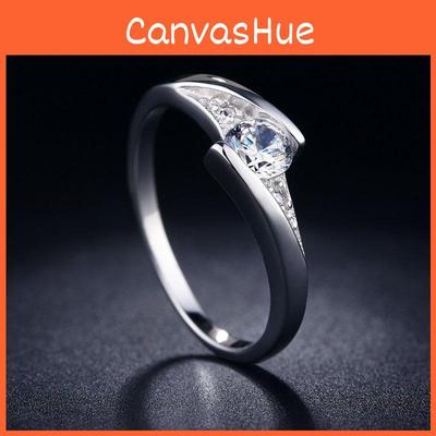 Copper Silver Plated Wedding Ring For Women Fashion Jewelry For Couples