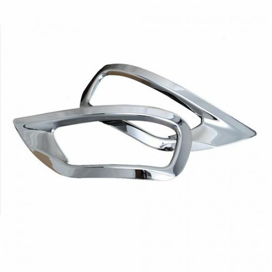 Rear Fog Light Lamp Frame Decor Cover Trim For Jeep Grand Cherokee 2011+ Chrome