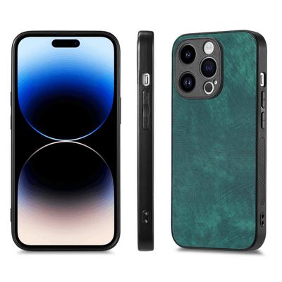 For iPhone 12 Pro Max 6.7 Inch Case Shockproof Slim Retro Leather Phone Back Cover