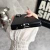Classic Leather Pattern Phone Case For Samsung Galaxy Z Fold 7 Fold3 4 5 6 ZFlip 7 Black Hard PC Bumper Protective Cover Shell