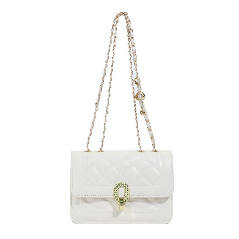 High Value Small Bag Women 2025 New Trend Fashion Diamond Chain Messenger Bag Small Square Bag High Value