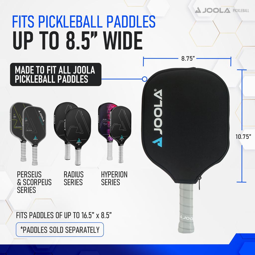 JOOLA Universal Pickleball Paddle Neoprene Sleeve Fits All Pickleball Pickleball Accessories for Covers Paddles up to Long Cover, Paddles,