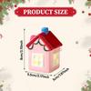 Mini Ceramic Light Up House Decoration Accessories Birthday Gift Xmas Ornament for Indoor Cabinet