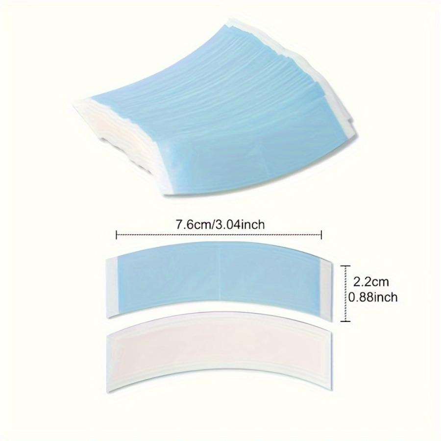36pcs/lot Super Strong Blue Hair Tape Waterproof Double Sided Adhesive Hair System Super Tape For Lace Wig
