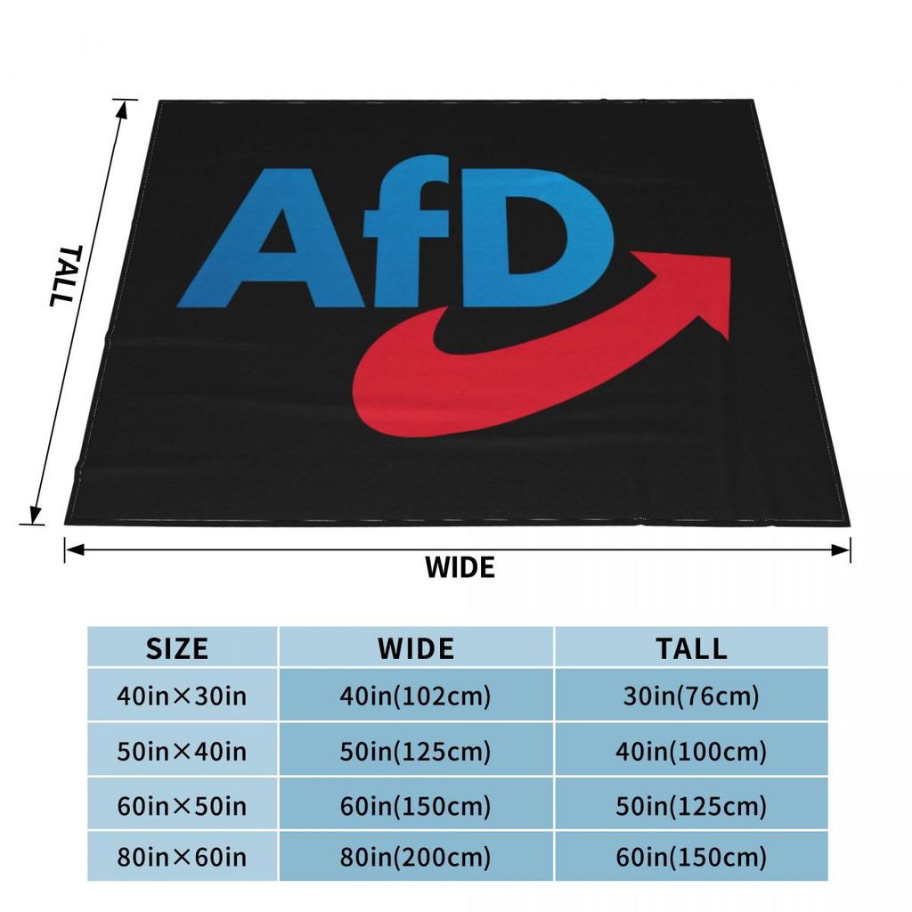 Alternative Afd Germany Blanket Cover Fleece Throw Blanket Bedroom Sofa Personalised Lightweight Bedspread