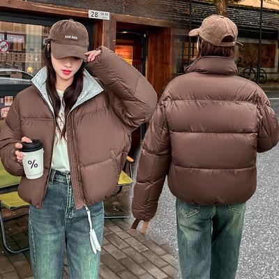 Autumn and Winter Cotton Clothes Women's European and American Short Zipper Cotton-padded Jacket Bread Clothes Women's Clothing